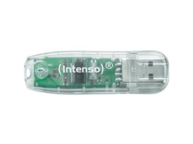 Memorie USB 2.0 Intenso Rainbow Line, 32GB, Transparent