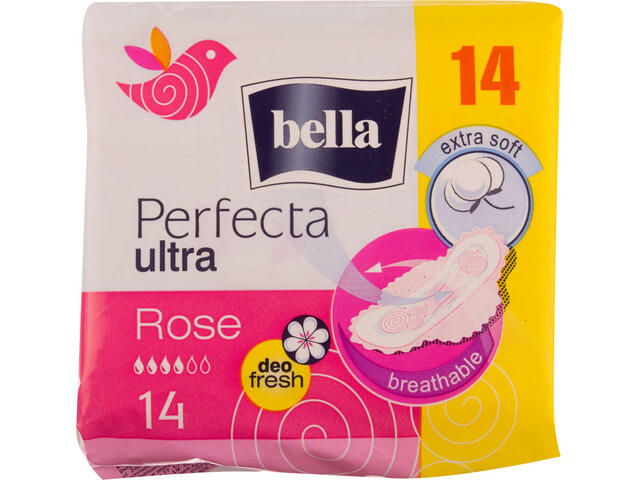 Bella Perfecta Ultra Rose absorbante igienice subtiri 14 bucati