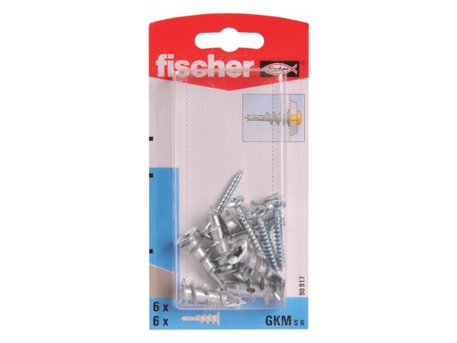 Diblu autofiletant din metal cu surub, Fischer GKM S K, 31 mm, 4.5 x 35 mm, 6 buc