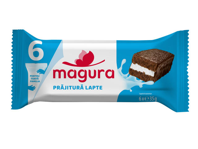 Prajitura cu crema de lapte Magura 6X35g