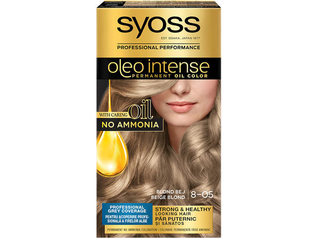 Vopsea de par Syoss oleo intense 8-05 blond bej