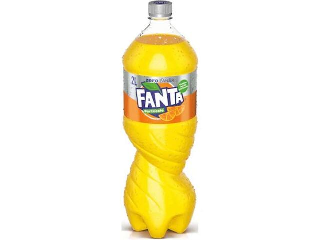 Fanta Zero Bautura carbo portocale pet 2l