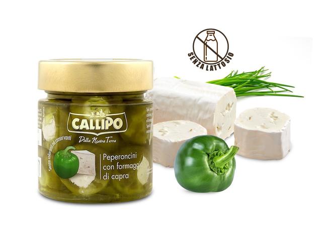 Ardei umpluti cu branza de capra Calipo 225g