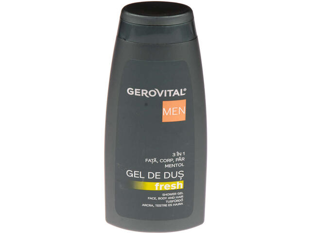 Gerovital Men Gel de dus 3in1 Fresh 400 ml