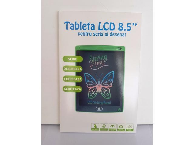 Tableta LCD pentru scris si desenat, plastic, 8.5 inch, Multicolor