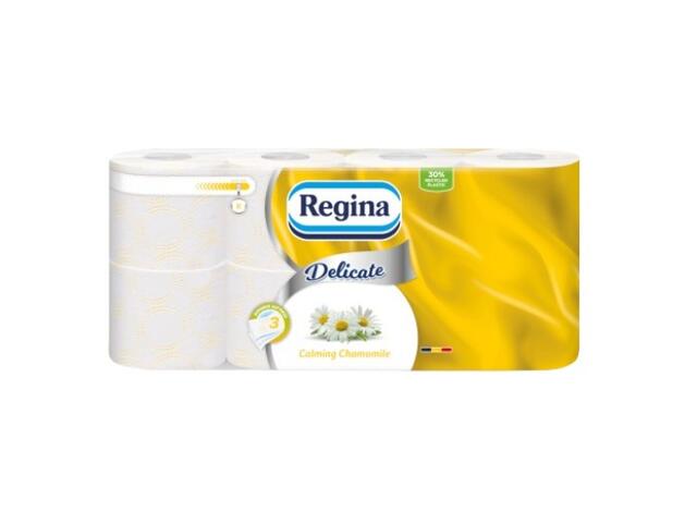 Hartie igienica Delicate Calming Chamomile 3 straturi 8 role Regina