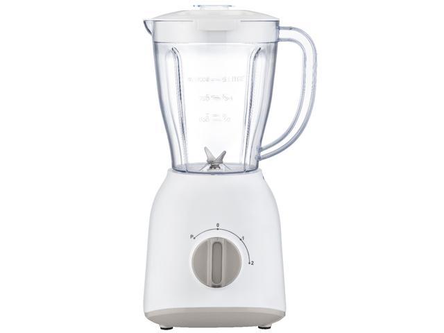 Blender masa Bluesky BBL300-20, 400 W, 4 lame inox , bol de plastic 1 Litru, Alb