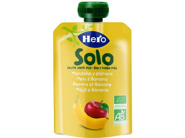 Hero Solo Gustare Ecologica(Bio) Mere Si Banane 100G