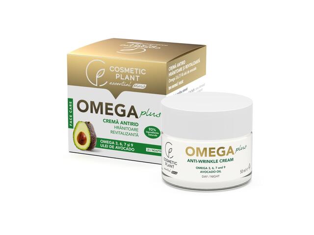 Crema antirid hranitoare si revitalizanta OMEGA Plus cu Omega 3, 6, 7, 9 & ulei de avocado 50ML