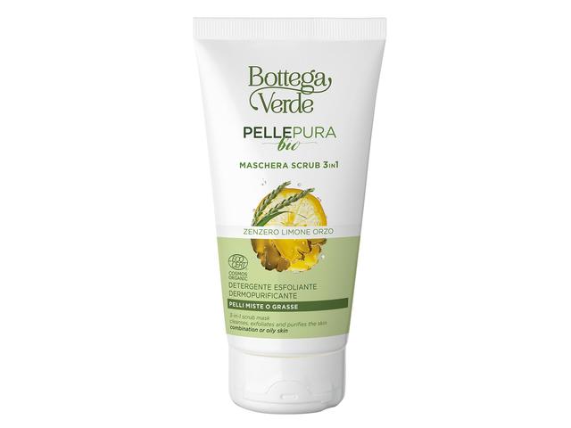 Masca exfolianta 3 in 1, pentru ten gras si mixt, cu extract de ghimbir