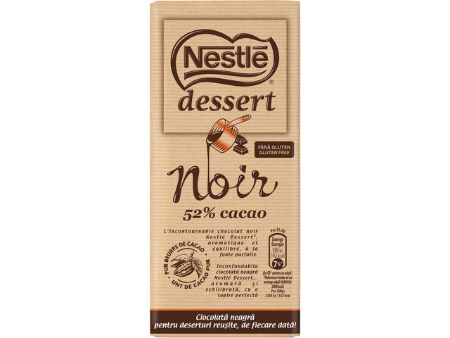 Ciocolata neagra 205 g Nestle dessert