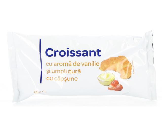 Croissant Vanilie Si Capsune Carrefour 65G