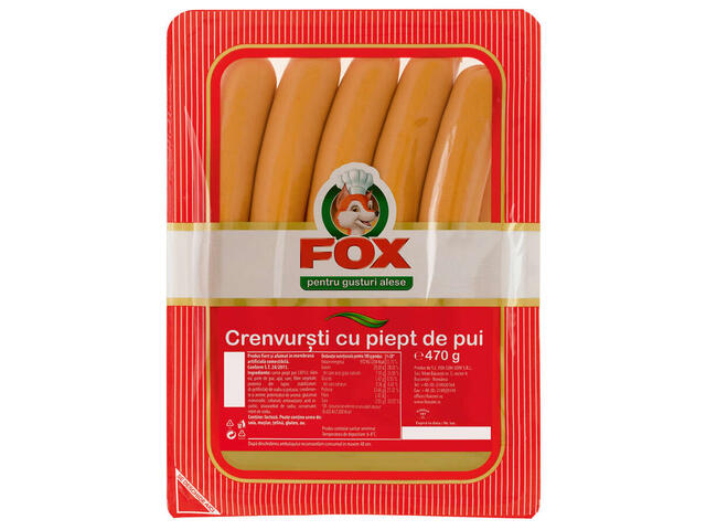 Fox crenvursti cu piept de pui 470 g