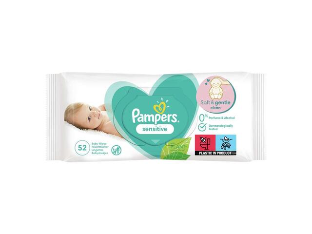 Pampers Servetele bebe sensitive 52 bucati