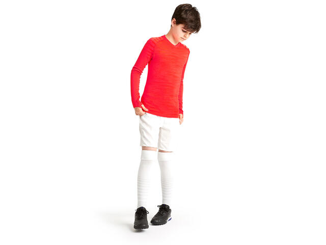 Bluză termică Fotbal Keepdry 500 Portocaliu Copii