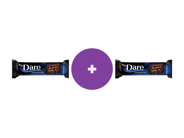 Dare Baton de ciocolata neagra si napolitana 50g, Al 2-lea -40%