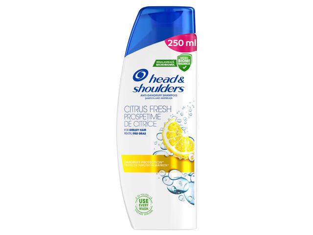 Sampon anti-matreata Head & Shoulders Citrus Fresh pentru par gras, 250 ML
