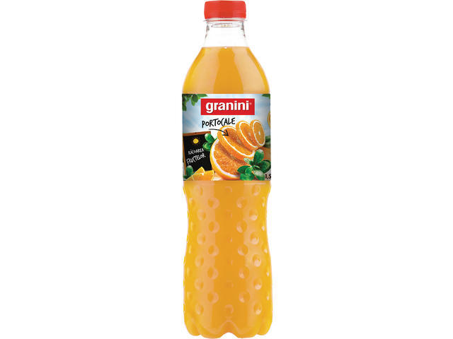 Bautura Racoritoare Necarbogazoasa Granini Portocale Cu Pulpa,  1.5L