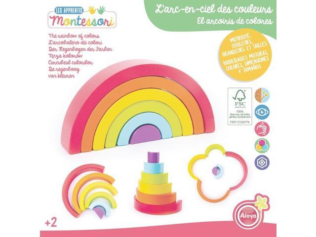Set culorile curcubeului Montessori, Multicolor