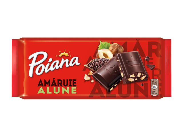 Poiana ciocolata amaruie cu alune 80 g