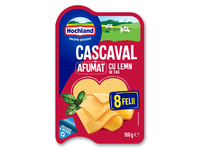 Cascaval felii afumat Hochland 150g