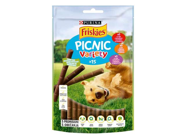 Friskies Picnic Variety Recompense pentru caini cu vita pui miel 126 g