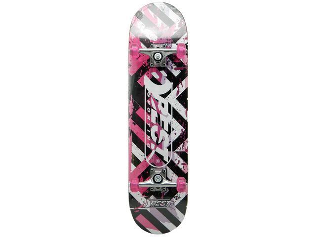 Skateboard Street Pink Best Sporting, artar chinezesc/PU, ABEC 7, 100 kg, Multicolor