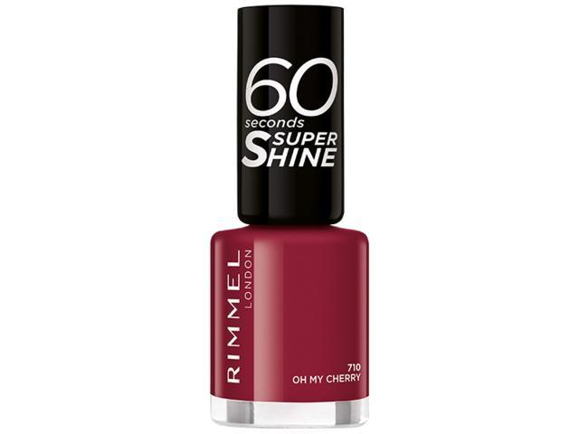 Lac de Unghii Rimmel London 60 Seconds Super Shine - 710 Oh My Cherry, 8 ML