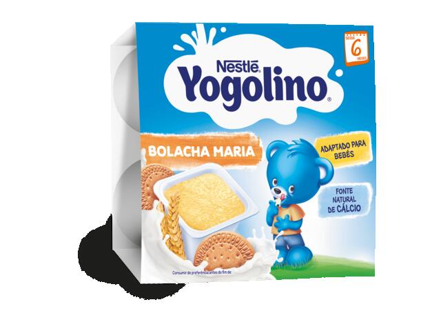 Gustare Nestle Yogolino Gustare Cu Lapte Si Biscuiti, 4 X 100G, De La 6 Luni