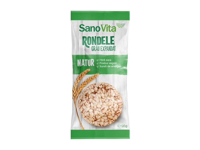 Rondele simple din grau Sano Vita, 56 g