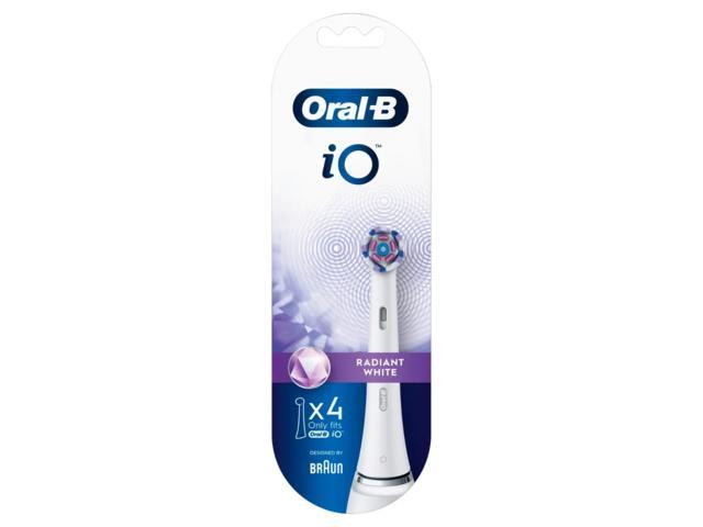 Rezerve periuta de dinti electrica Oral-B iO Radiant White compatibile doar cu seria iO 4 buc Alb