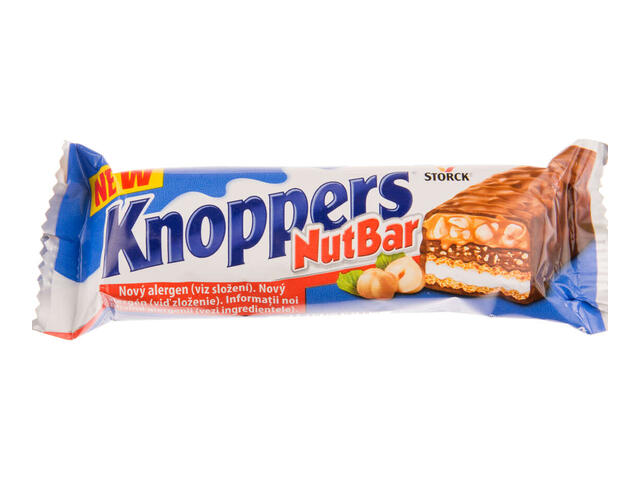 Knoppers baton cu napolitane crema alune de padure 40 g