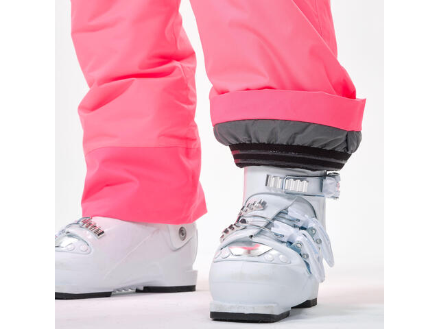 Pantalon impermeabil călduros schi pe pârtie - 100 Roz Fluo Copii