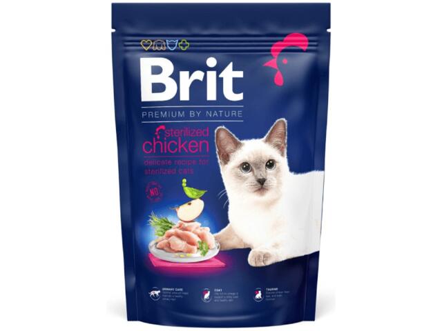 Hrana uscata pentru pisici Brit Premium Cat Sterilized Pui 1.5kg