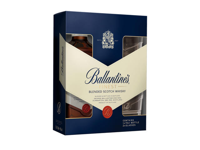 WHISKY 40% BALLANTINE'S 700ML+2PAHARE