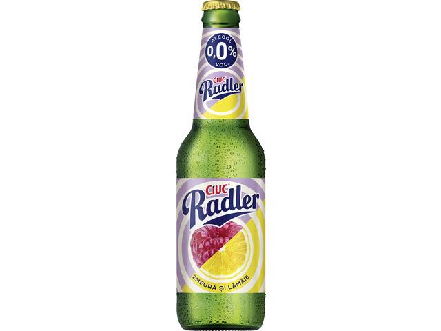 Amestec Limonada Si Bere Ciuc Radler Lamaie Si Zmeura 0% 0.33L