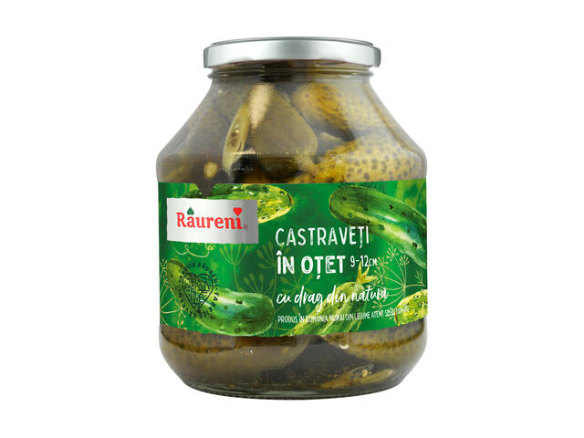 Castraveti in otet 9-12 cm Raureni 1600g