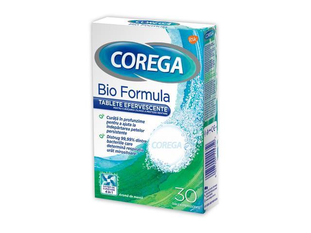 Tablete curatare proteze dentare Corega Bio Formula 30 bucati