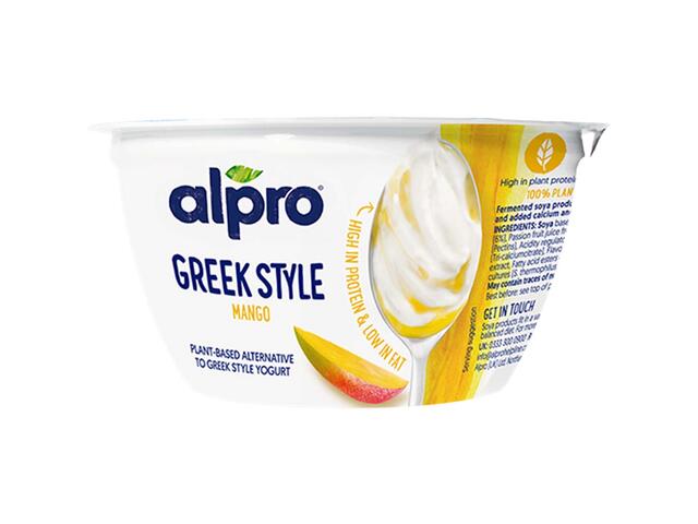 Alpro produs fermentat in stil grecesc din soia cu mango 150 g