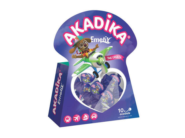 Akadika Emetix cu aroma de coacaze negre, Fiterman Pharma, 10 acadele