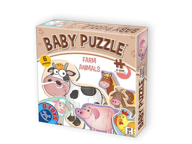 D-Toys puzzle copii cu animale domestice