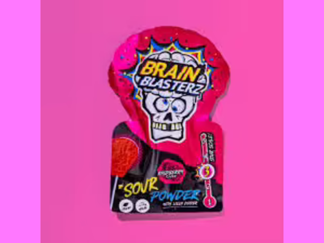 Brain blasterz  sour powder capsuni