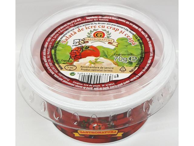 Salata cu icre de crap cu ceapa Gastronatura 70g