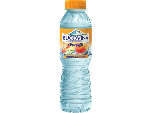 Apa fructata cu aroma de piersica Bucovina, 0.5 l