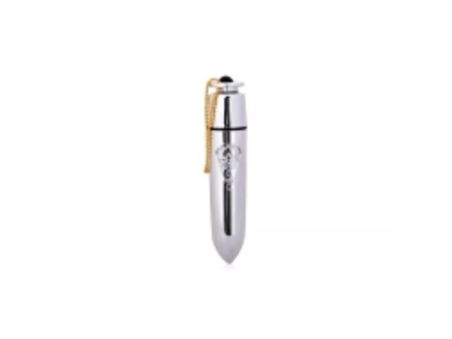 Ammunition Bullet Vibrator with Chain Silver LUX03677