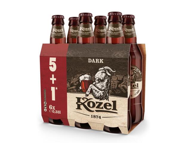 SGR*Kozel Bere dark 3.7%alc 6x330 ml 5+1