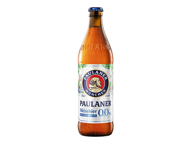 Bere fara alcool Paulaner nefiltrata, sticla 0.5 l