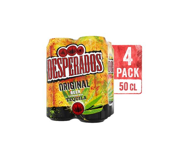 Bere Blonda Desperados Bere Cu Tequila 4X0.5L Doza