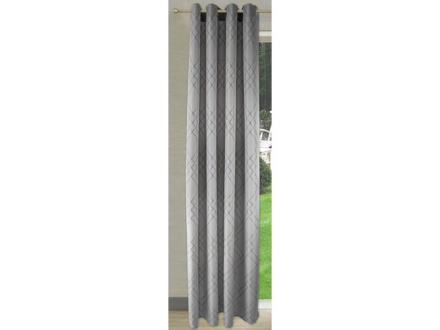 Draperie Raute, poliester, gri, 140 x 245 cm