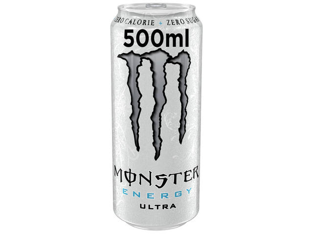 Bautura energizanta fara zahar Monster Ultra White, 0.5 l
